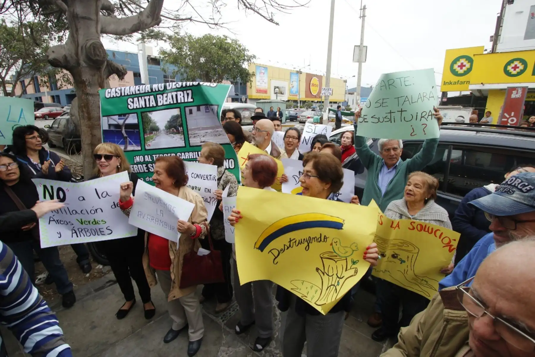 Vecinos de San Isidro se oponen a obras que signifiquen tala de árboles. Foto: Andina/Difusión