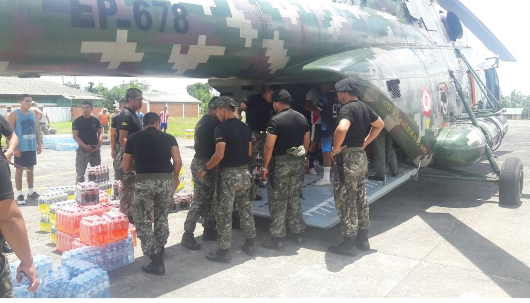 Ministerio de Defensa y Asociación Soluciones Empresariales Contra la Pobreza (SEP) lograron la donación de 4 toneladas de ayuda humanitaria para damnificados de San Martín.