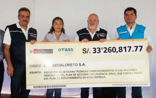 Mejorará la calidad del servicio de agua potable de cerca de 400 mil habitantes de las localidades de Iquitos, Yurimaguas y Requena.
