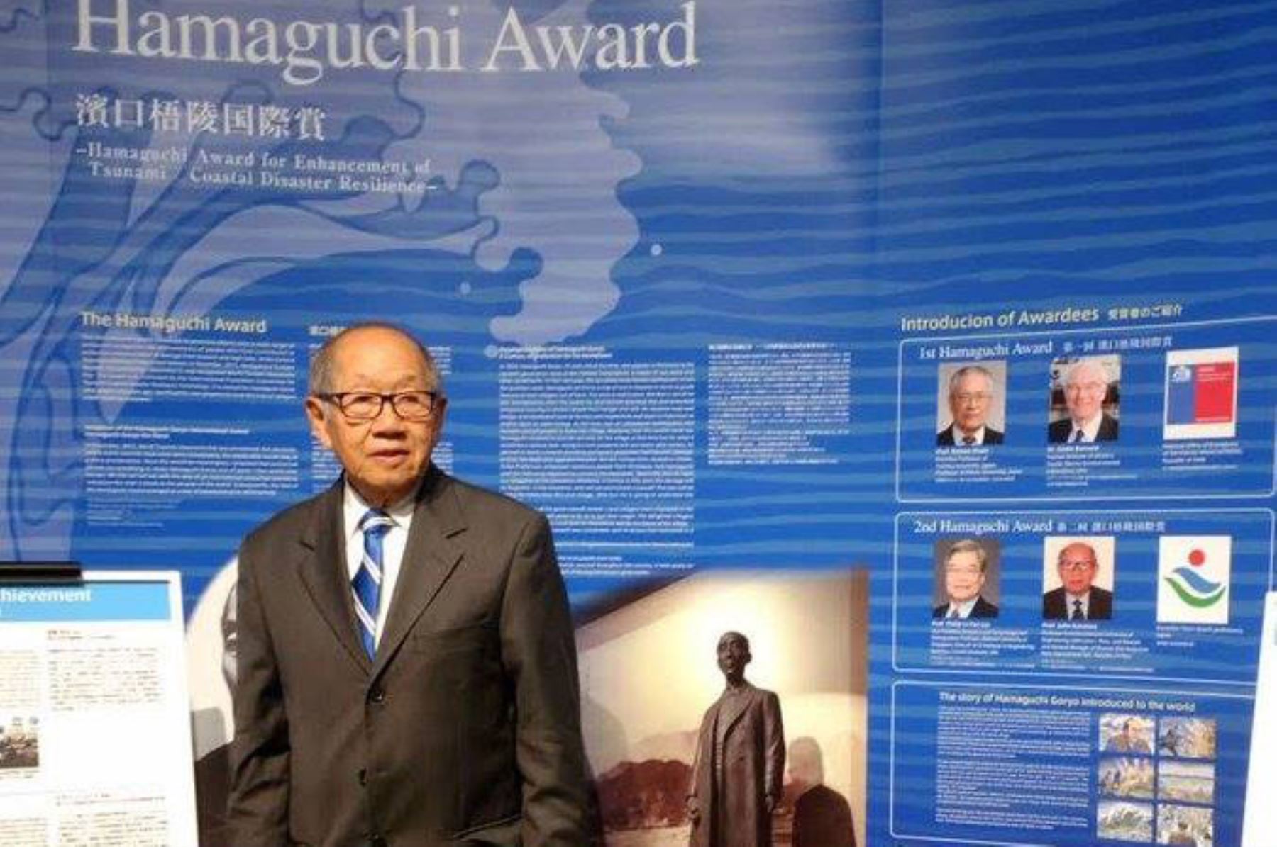 Julio Kuroiwa es premiado en Japón por ayudar a proteger ciudades contra tsunamis.