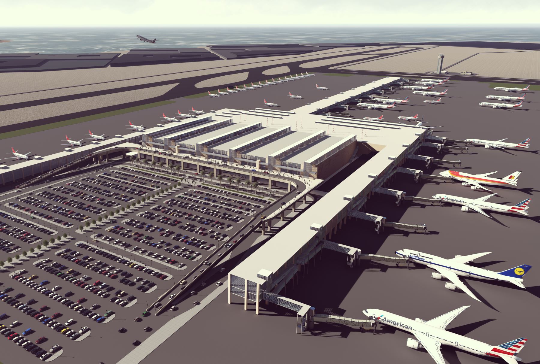 Vista del proyecto del nuevo aeropuerto internacional Jorge Chávez.Foto:  ANDINA/Difusión.