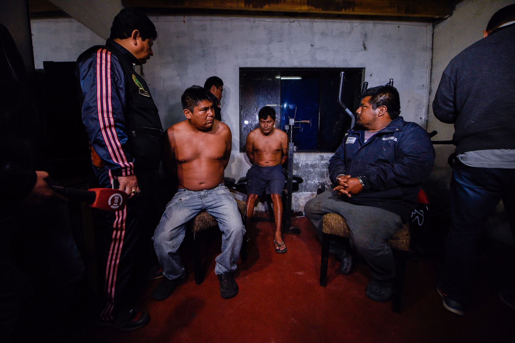Capturan a 17 integrantes de la banda los Malditos de Barranca. Foto: Mininter.
