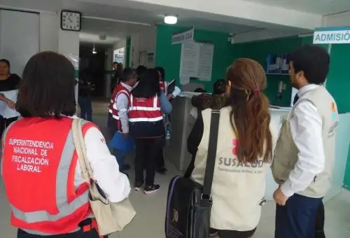 La Superintendencia Nacional de Fiscalización Laboral (Sunafil) realiza operativos conjuntos de inspección con la Superintendencia Nacional de Salud (Susalud).