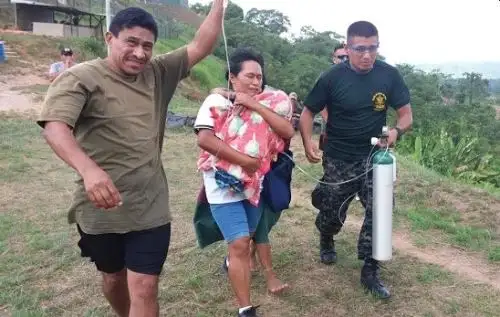 Gracias a la atención inmediata y profesionalismo de los enfermeros de la Base de Control Fluvial “Anapati” del Componente Naval CE-Vraem, se logró estabilizar con nebulización y oxigenoterapia a un bebé de cuatro meses de nacido por presentar un severo cuadro de neumonía.