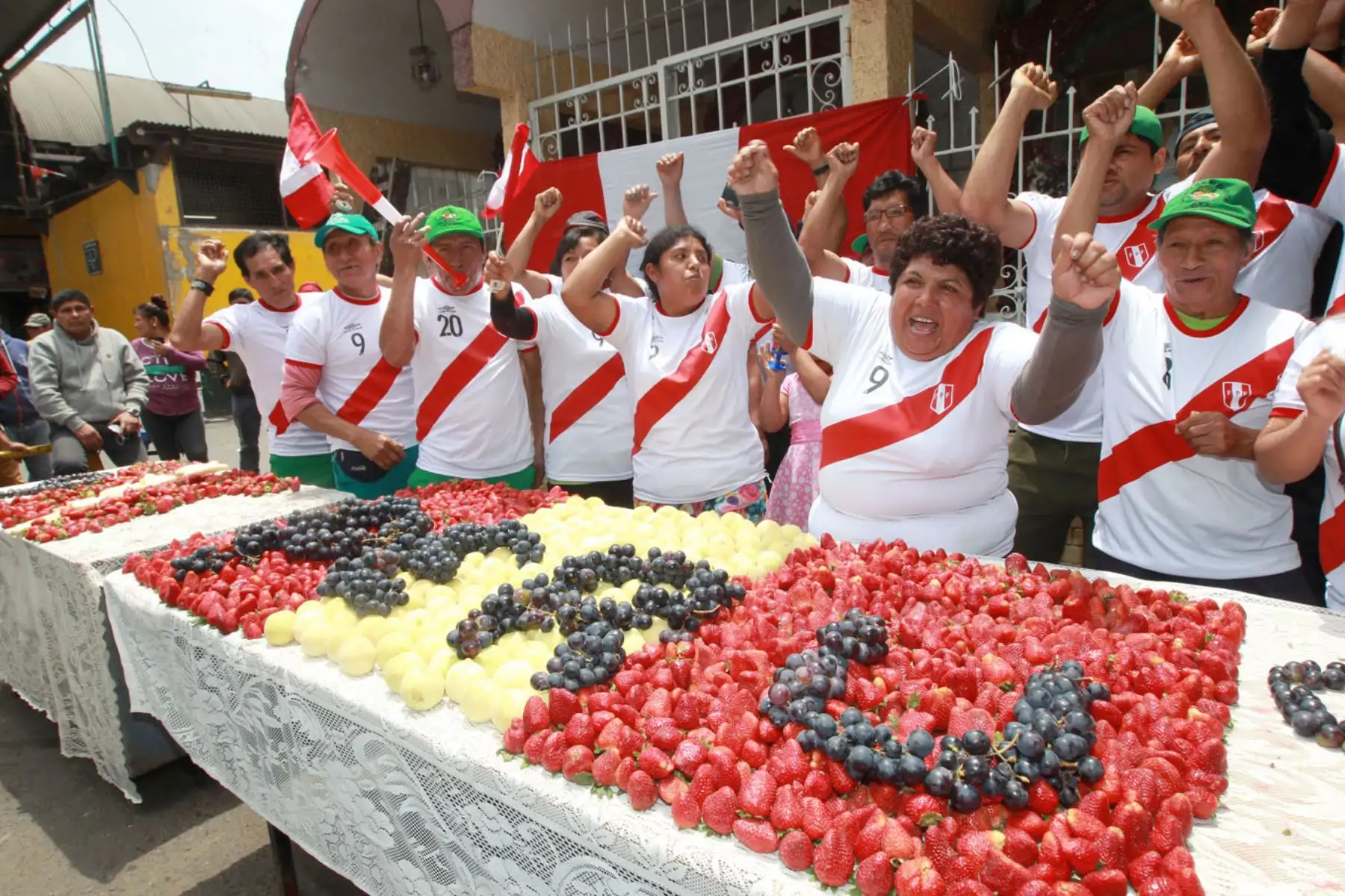 La camiseta de la selección está de moda.Foto:  ANDINA/Héctor Vinces