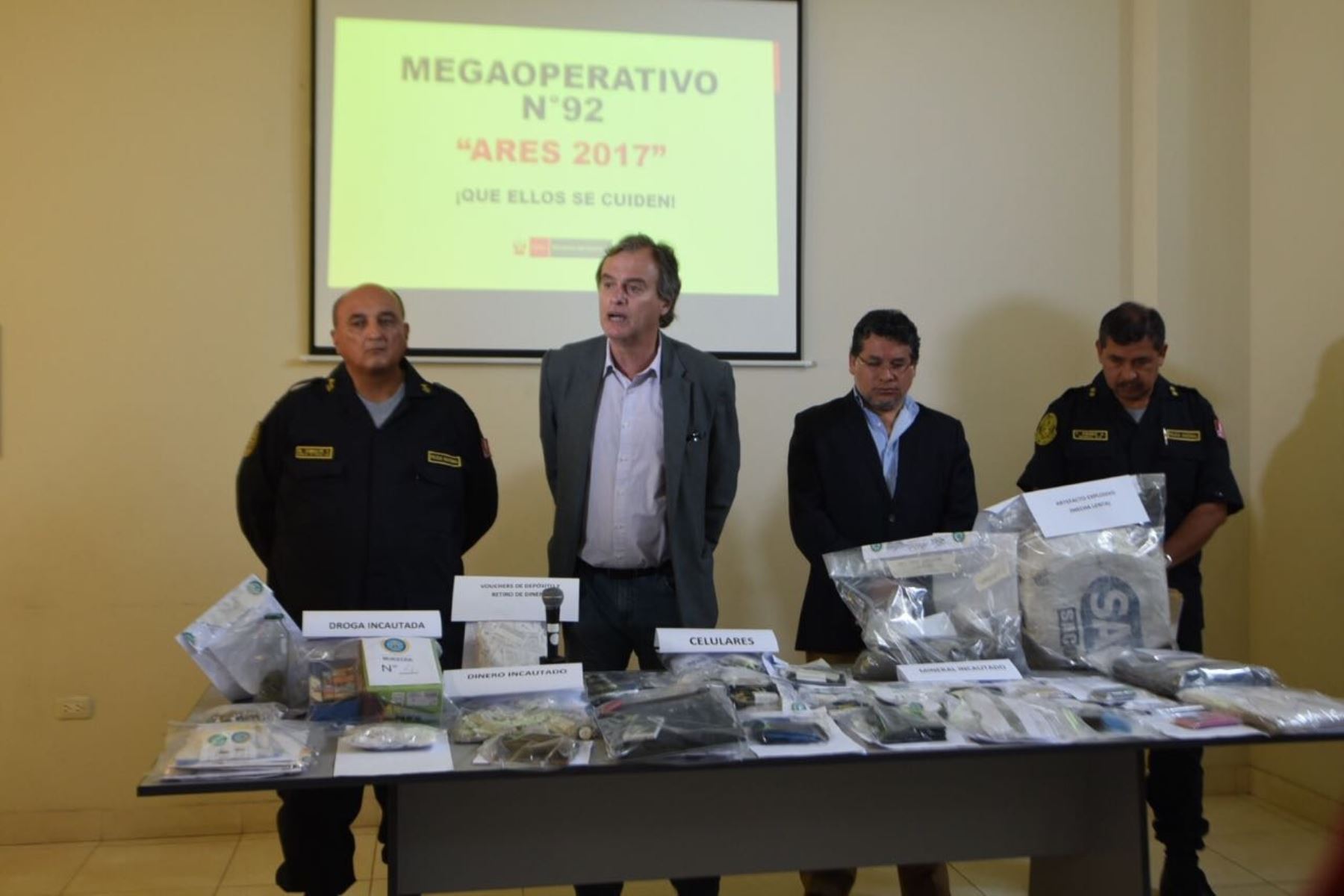 El ministro Carlos Basombrío destacó el trabajo conjunto de la Policía Nacional, el Ministerio Público y el Poder Judicial, para desbaratar dicha banda delincuencial.