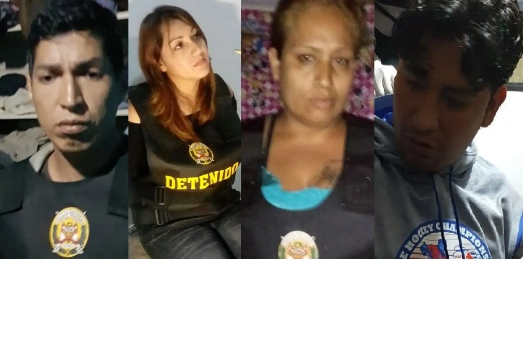 Las  mujeres detenidas eran primas, hermanas o parejas de los líderes o integrantes de la organización criminal,-