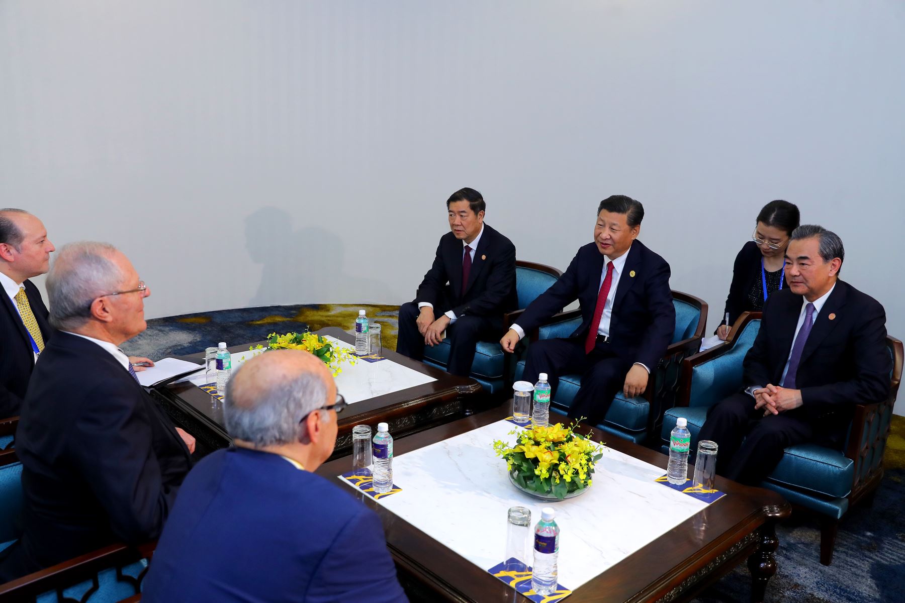 Presidente Kuczynski dialogó en reunión bilateral con el mandatario de China, Xi Jinping. Foto: ANDINA/Prensa Presidencia