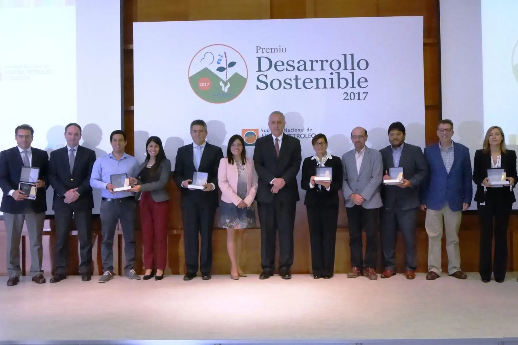 Ganadores del Premio Desarrollo Sostenible 2017 de la SNMPE. Foto: Cortesía.