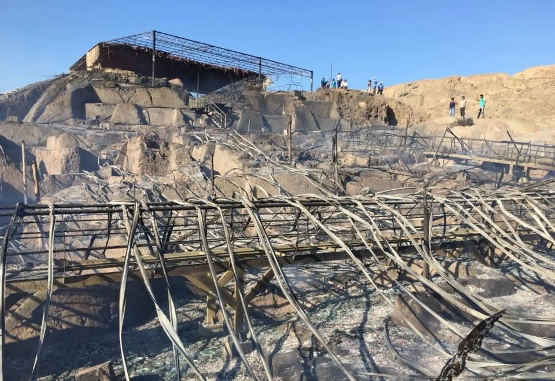 Incendio afectó complejo arqueológico Ventarrón, en Lambayeque.