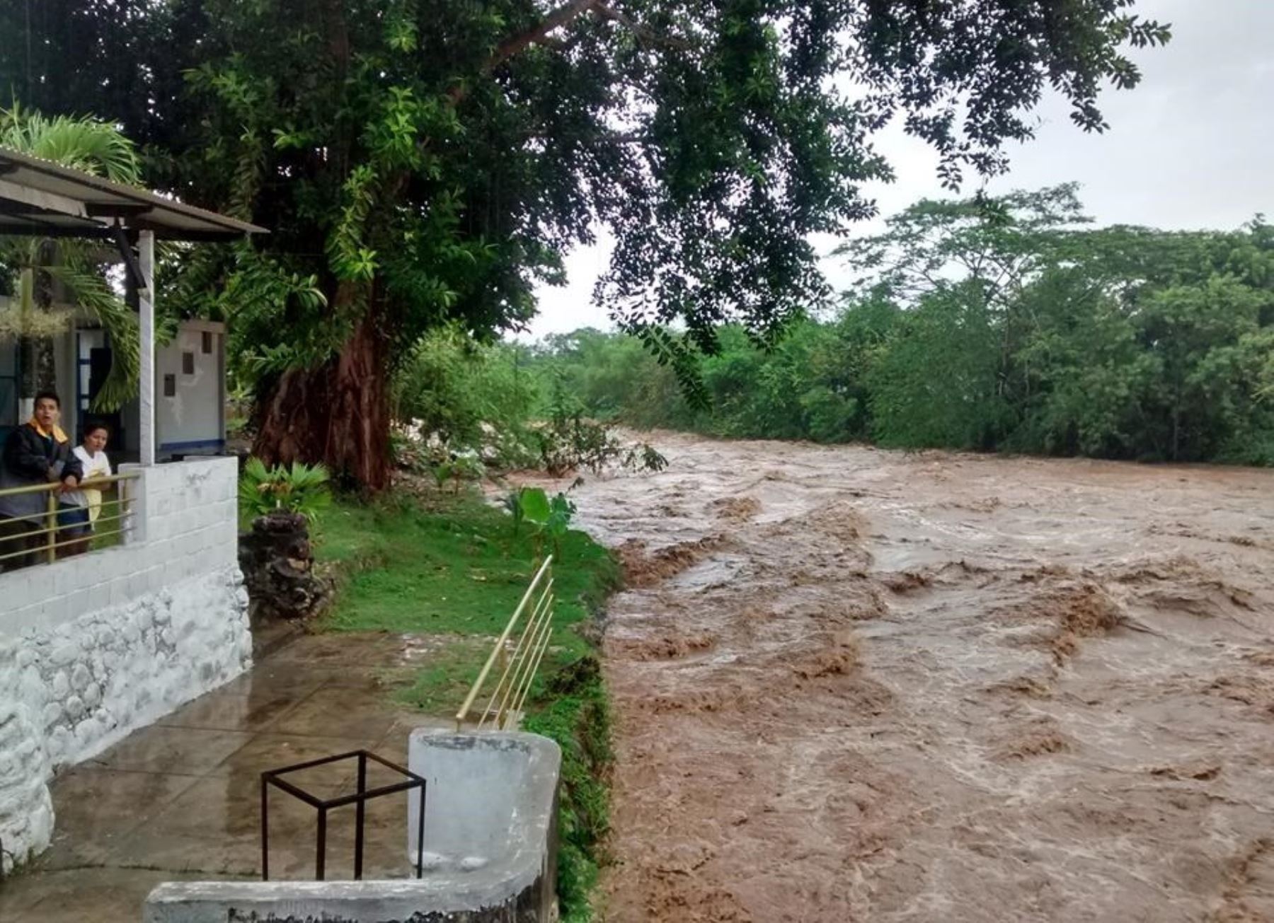 Una lluvia intensa de más de nueve horas afectó a la ciudad de Tarapoto, en San Martín.Foto:  ANDINA.