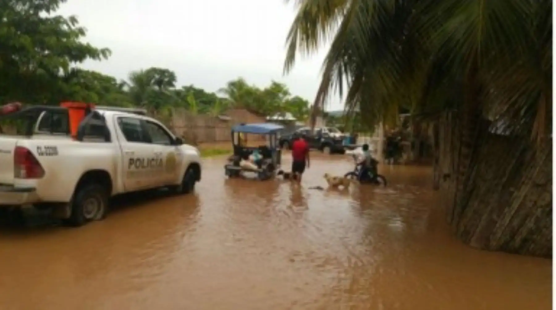 Evacíun a damninficdos de localidad de Puerto Rico en San Martín.