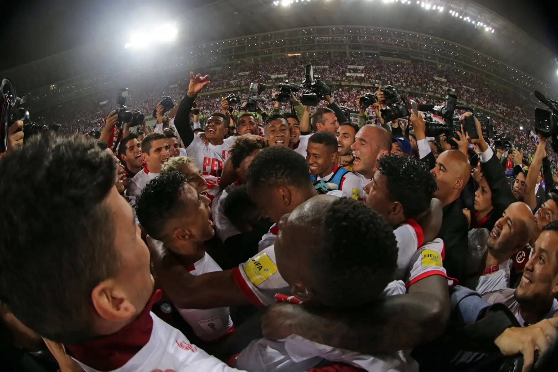 LIMA,PERÚ-NOVIEMBRE 15. Perú clasifica al Mundial Rusia 2018.Foto: ANDINA/Carlos Lezama