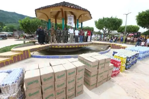 Gobierno entrega ayuda humanitaria a damnificados por inundaciones en San Martín. ANDINA/Difusión