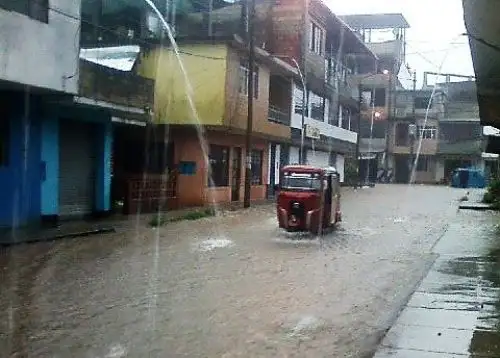 Tingo María y otras localidades de Huánuco soportan una lluvia intensa. Foto: Twitter/Senamhi