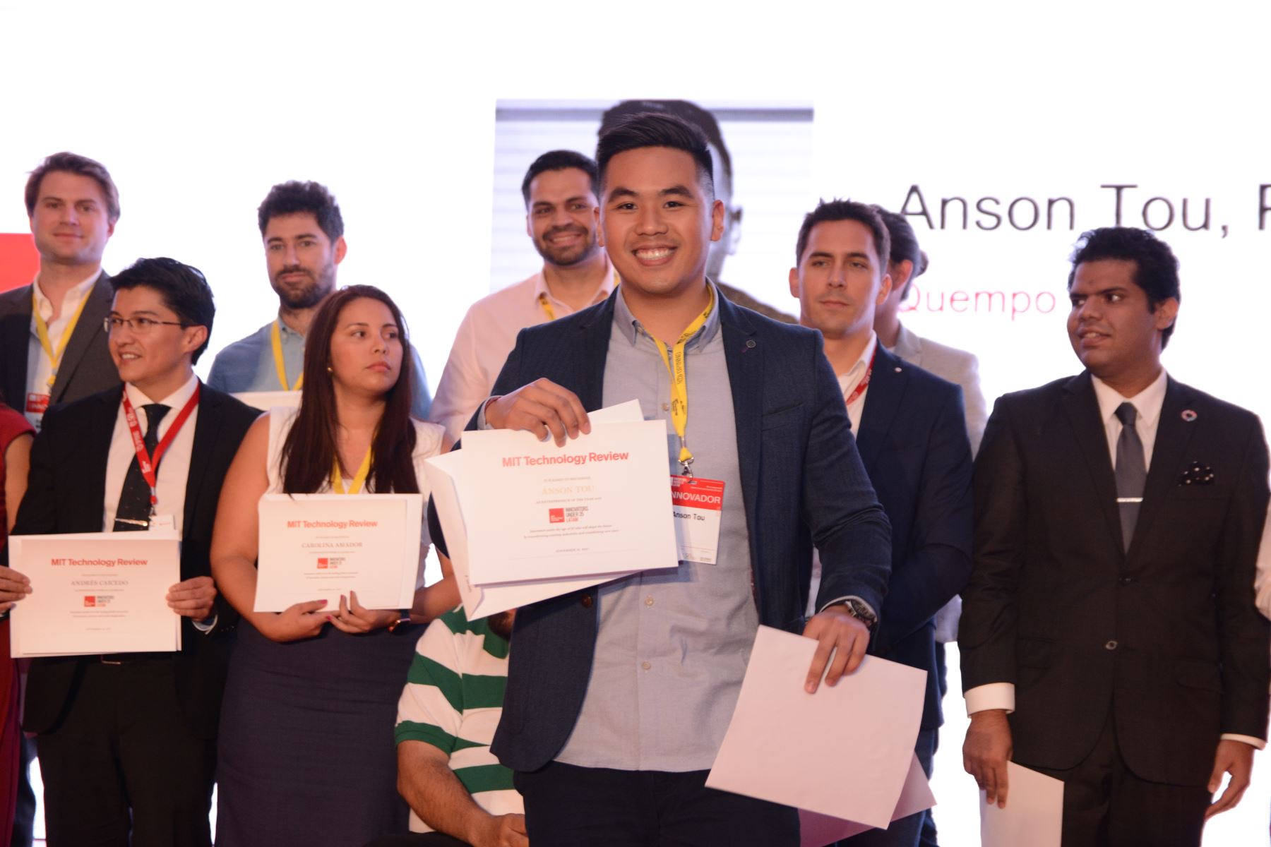 Anson Tou recibió el galardón en México. Foto: Difusión