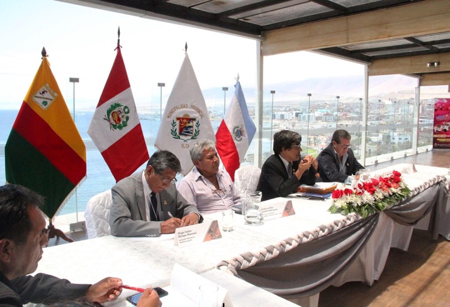 Alcaldes de Moquegua respaldan el proyecto Tren Bioceánico central. ANDINA/Difusión