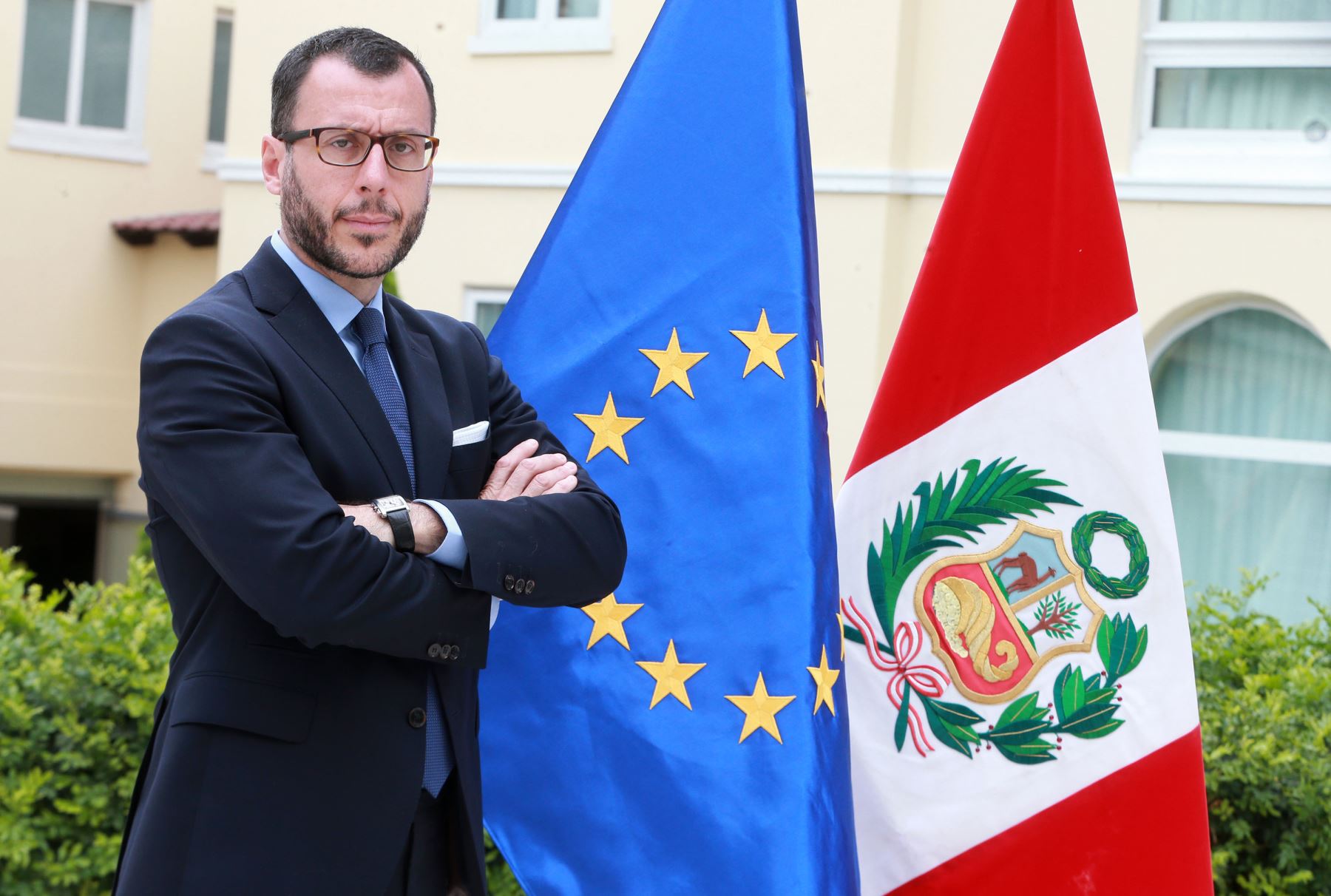 Embajador de la Unión Europa en el Perú, Diego Mellado. ANDINA/Vidal Tarqui