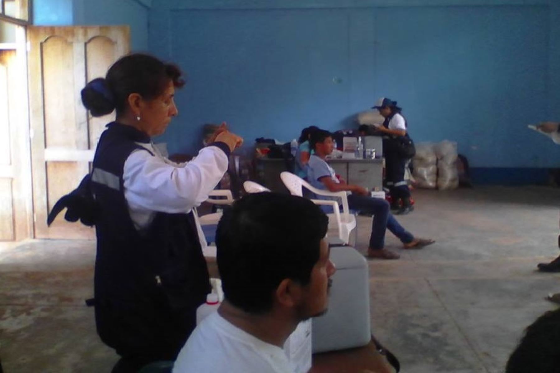Vacunan contra hepatitis a afectados por lluvias e inundaciones en provincia de Picota, en San Martín. ANDINA