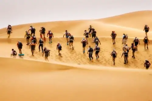 Maratón Des sables: conoce el deslumbrante escenario natural de Ica en esta competición. ANDINA/Difusión