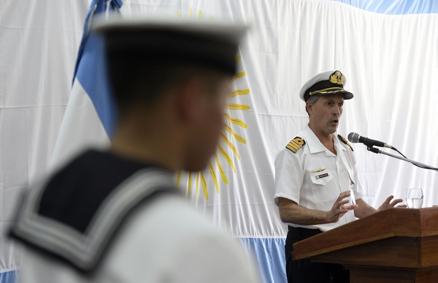 23/11/2017   Anuncian sobre una posible explosión en el submarino argentino. Foto: AFP.