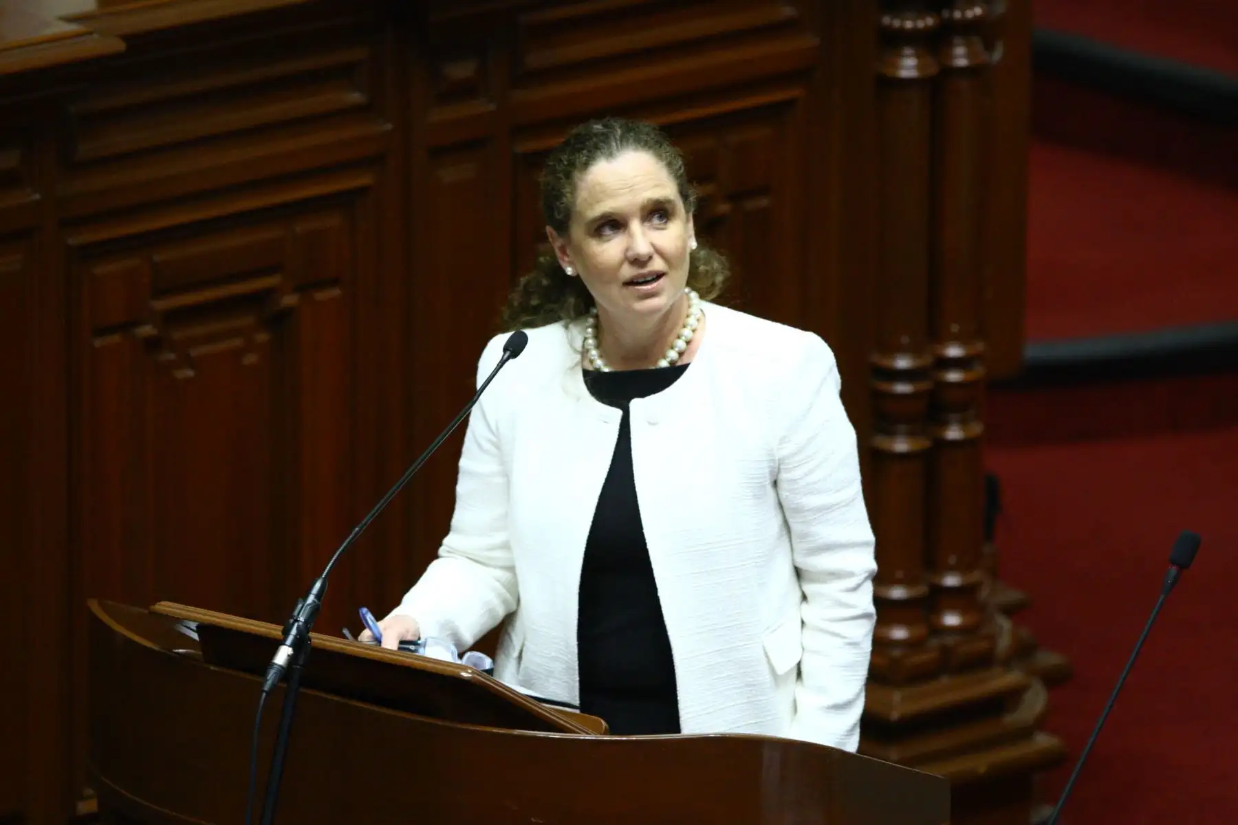 Ministra Claudia Cooper.Foto:  ANDINA/Dante Zegarra.