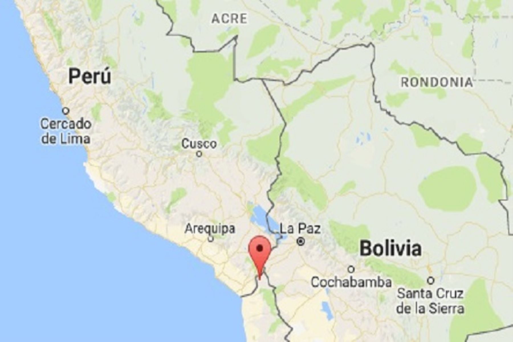 Fuerte sismo de magnitud 4.7 se registró esta mañana en Tacna.Foto:  ANDINA/Difusión.