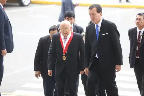 Presidente del Tribunal Constitucional, Manuel Miranda, en el Congreso.