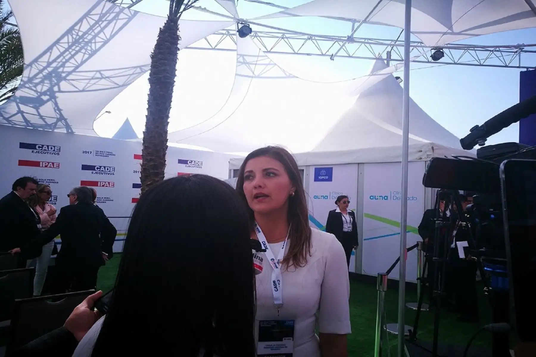 Gobernadora regional de Arequipa, Yamila Osorio, en el CADE.