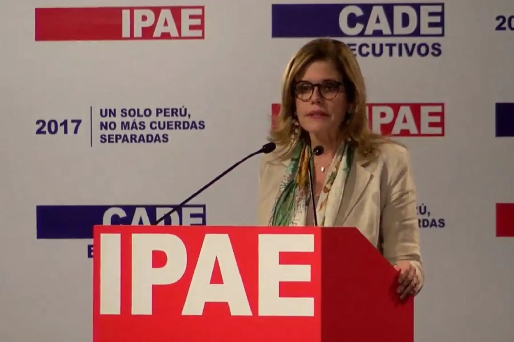 Presidenta del Consejo de MInistros, Mercedes Aráoz. Foto: Difusión.