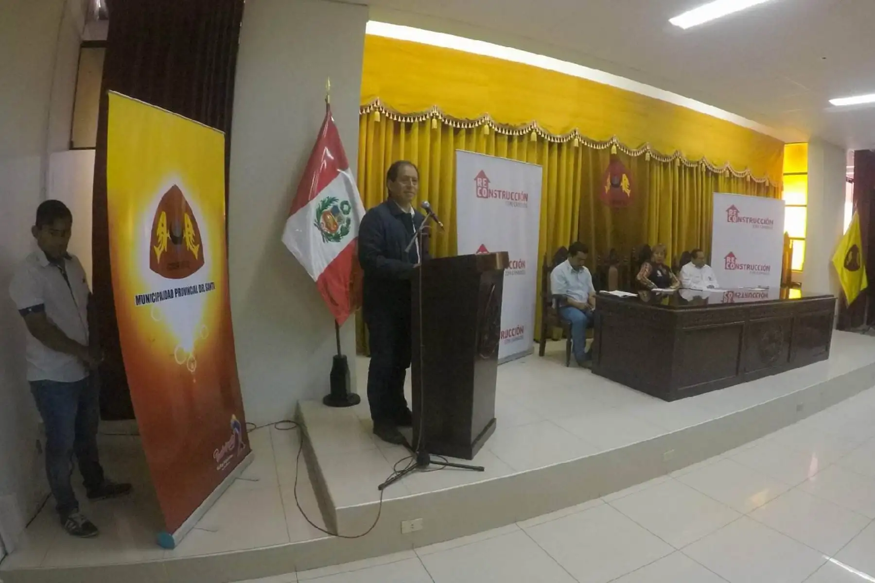 Edgar Quispe y alcaldes de Áncash se reúnen para priorizar proyectos de reconstrucción. ANDINA