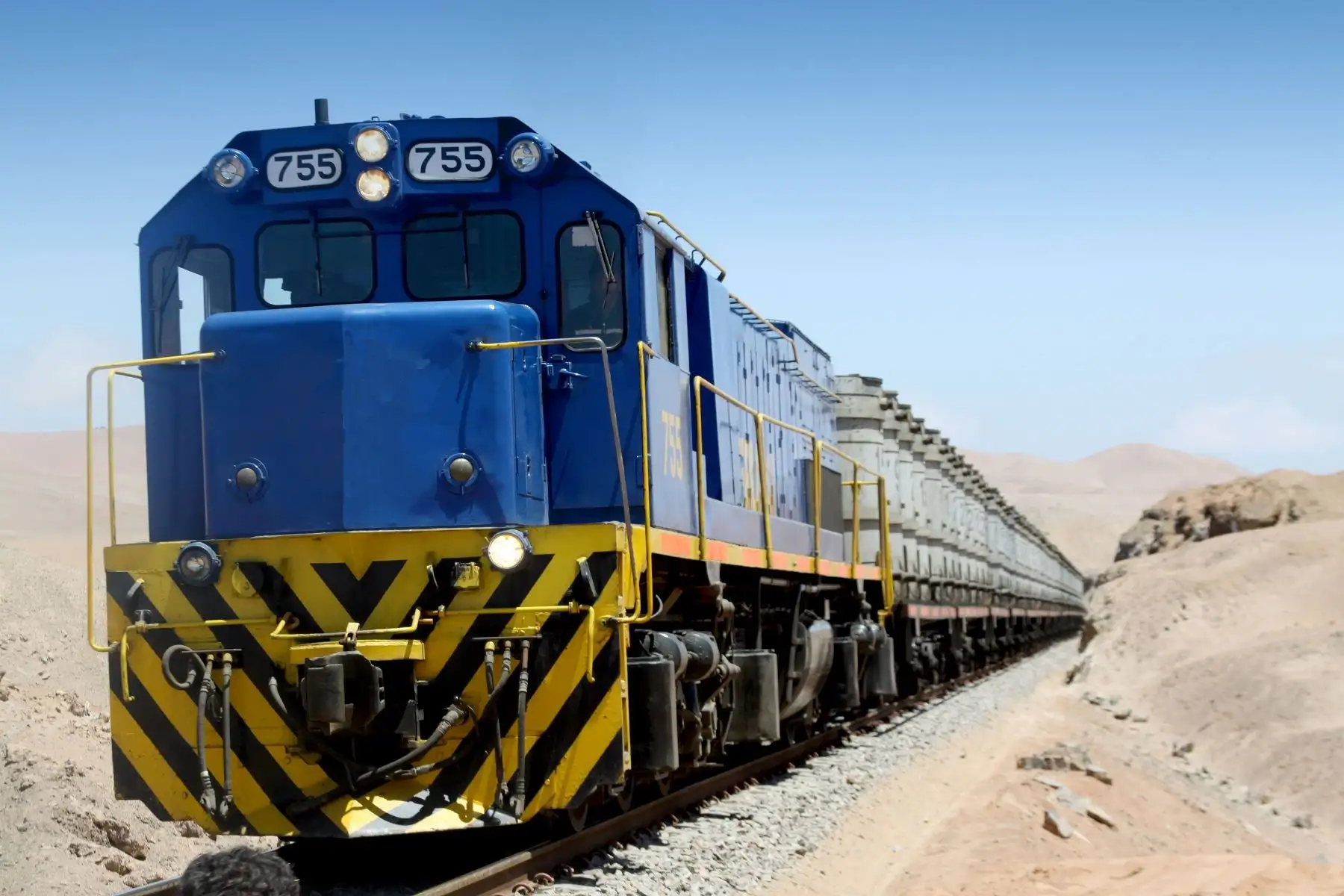 Circulación de un tren en el interior del país. Foto: Cortesía.
