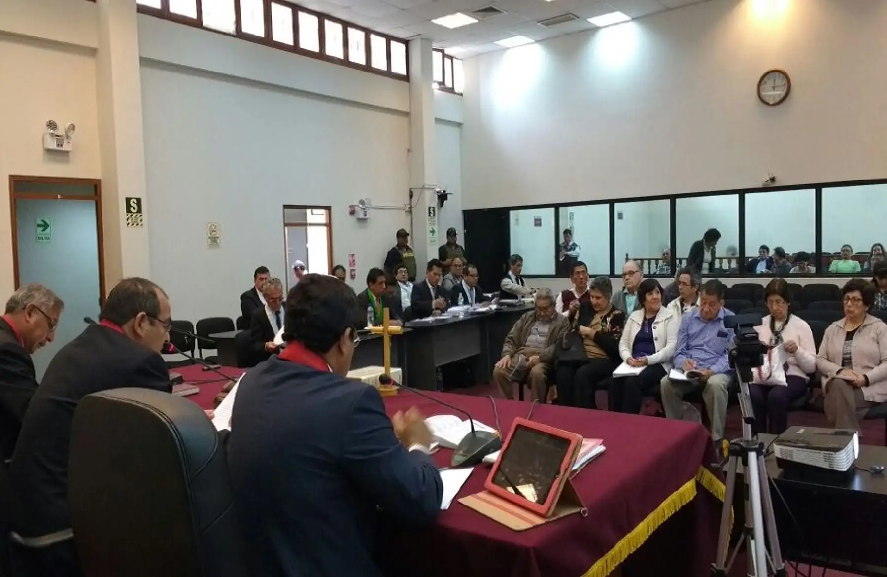 Audiencia judicial por el caso Tarata.