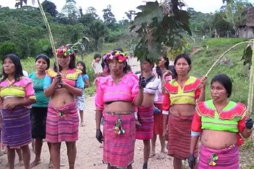 Miembros de comunidades nativas indìgenas del Datem del Marañón. Foto: ANDINA