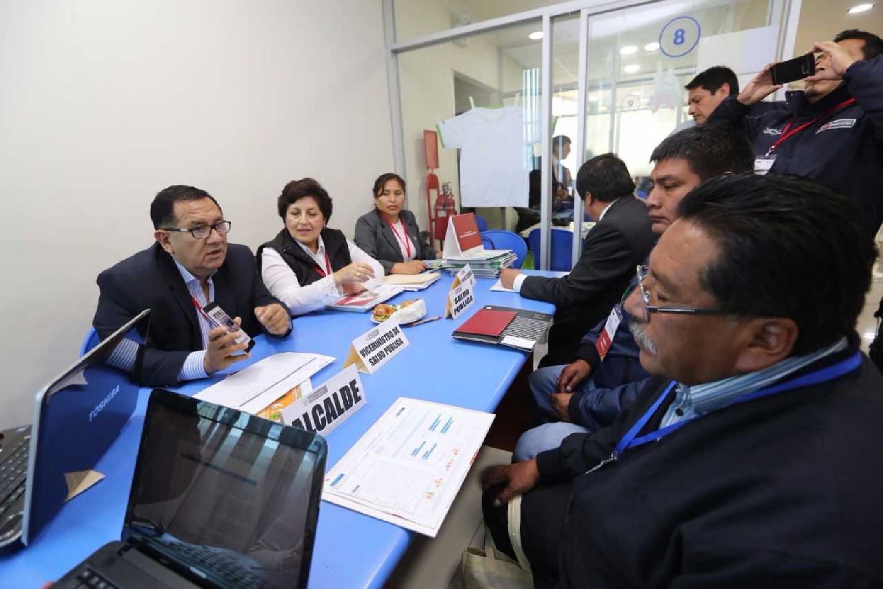viceministro de Salud Pública, Juan Arroyo,, exhortó a los alcaldes a ser partícipes de las estrategias sanitarias para fortalecer la lucha frontal contra la anemia y desnutrición crónica infantil