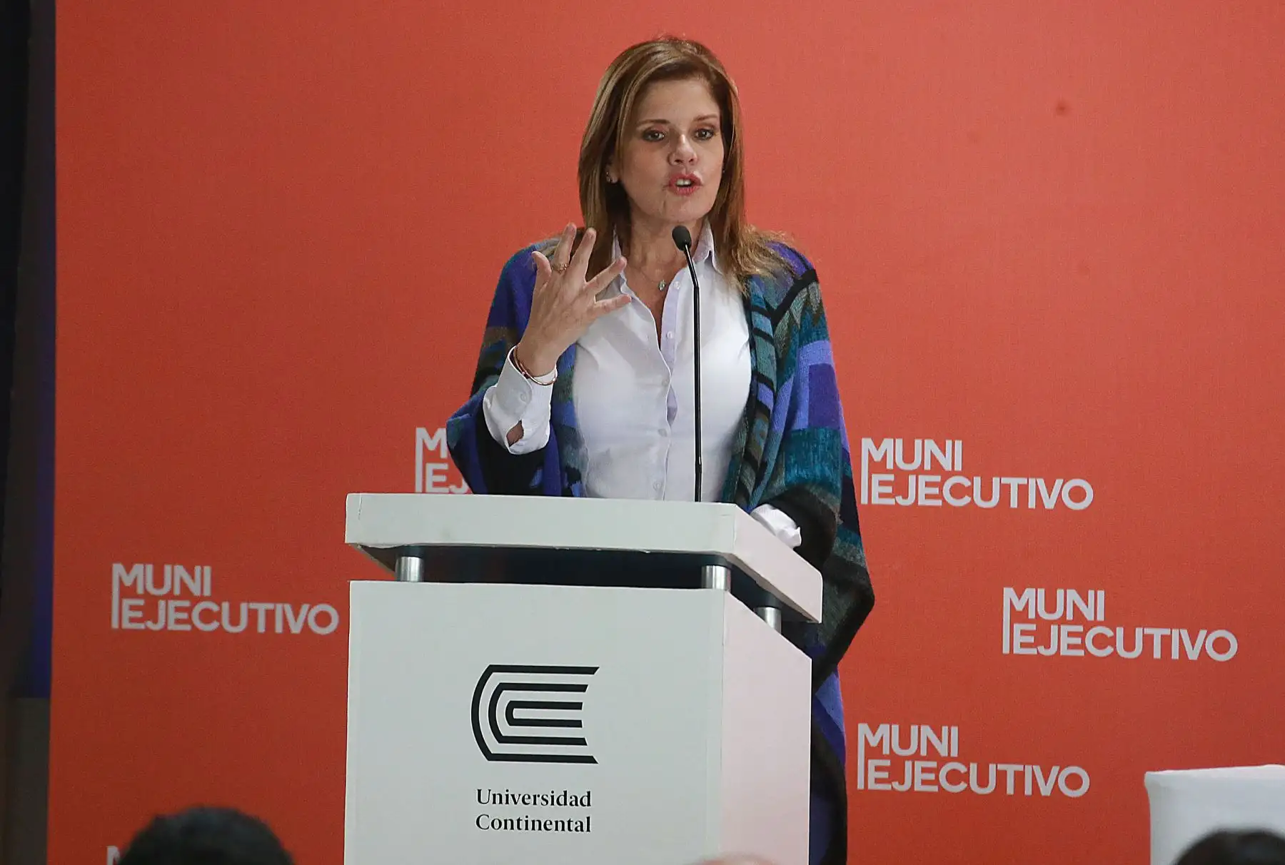 Mercedes Aráoz Fernández. Actual presidenta del Consejo de Ministros, congresista y segunda vicepresidenta de la República. Es una de las figuras femeninas más influyentes en el gobierno. Foto: ANDINA/Vidal Tarqui