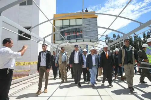 Presidente, Pedro Pablo Kuczynski, inspecciona las obras de Construcción e Implementación del Instituto Regional de Enfermedades Neoplásicas (IREN). Foto: ANDINA/Prensa Presidencia