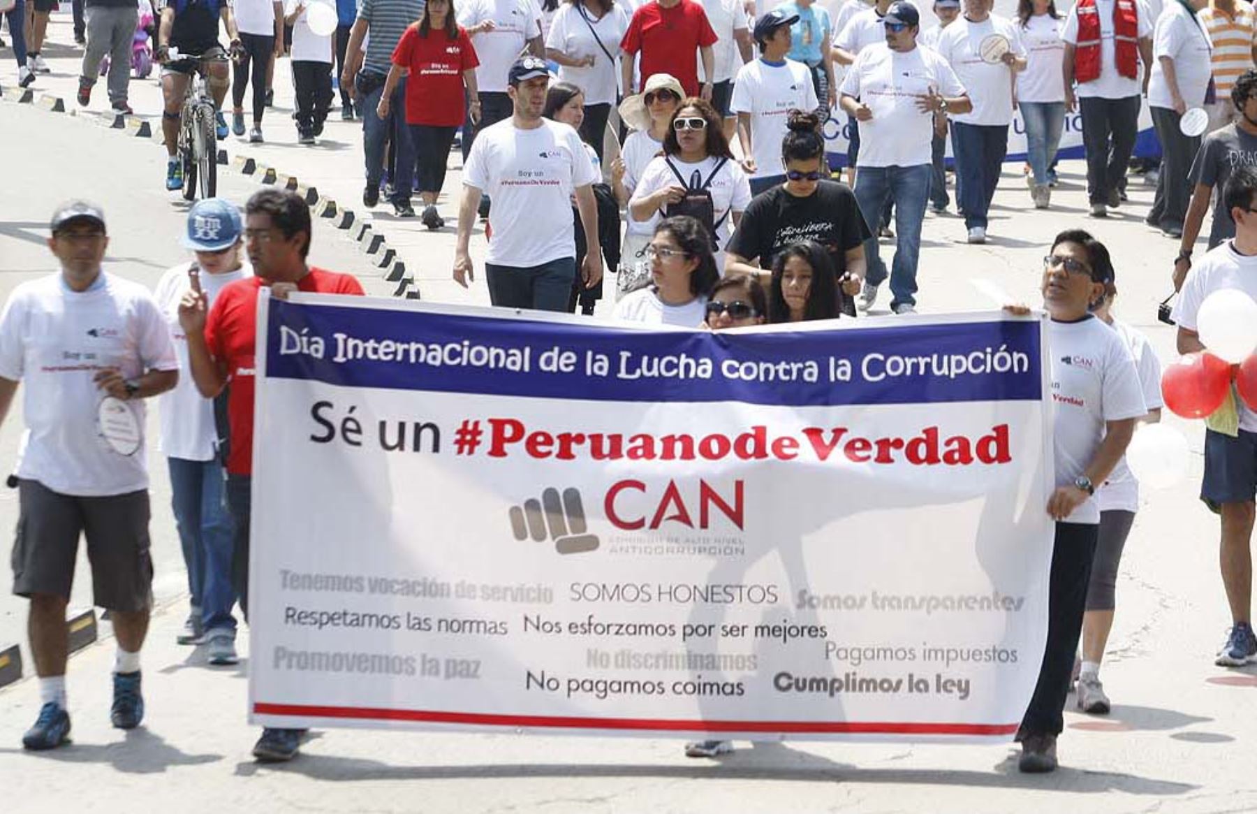 Hoy se realizará caminata por el Día Internacional de la Lucha contra la Corrupción. Foto: ANDINA/Archivo.