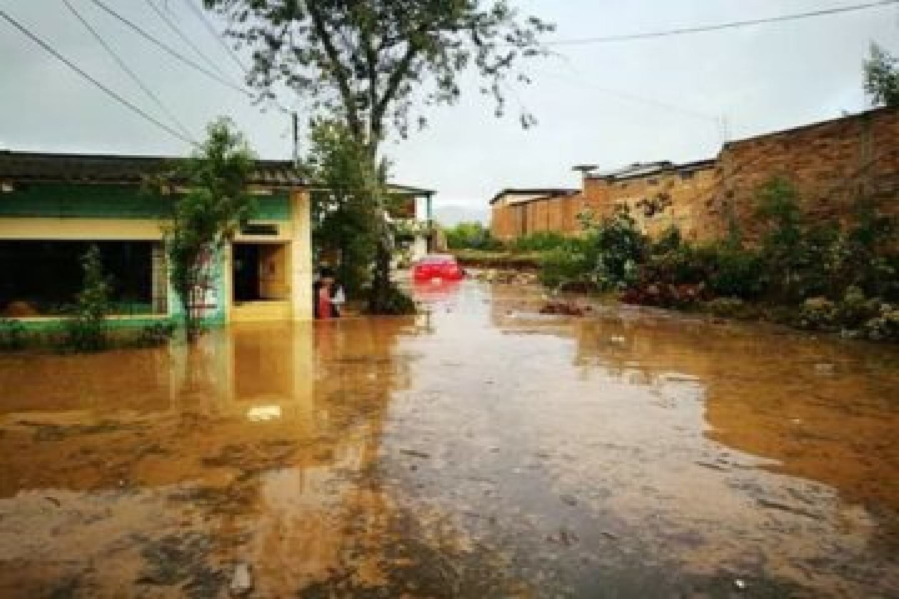 Distrito cajamarquino de Namora acumulado de 21.9 milímetros de lluvia por día.