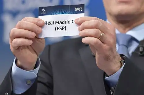 Sorteo de las Champions League. Foto: AFP.