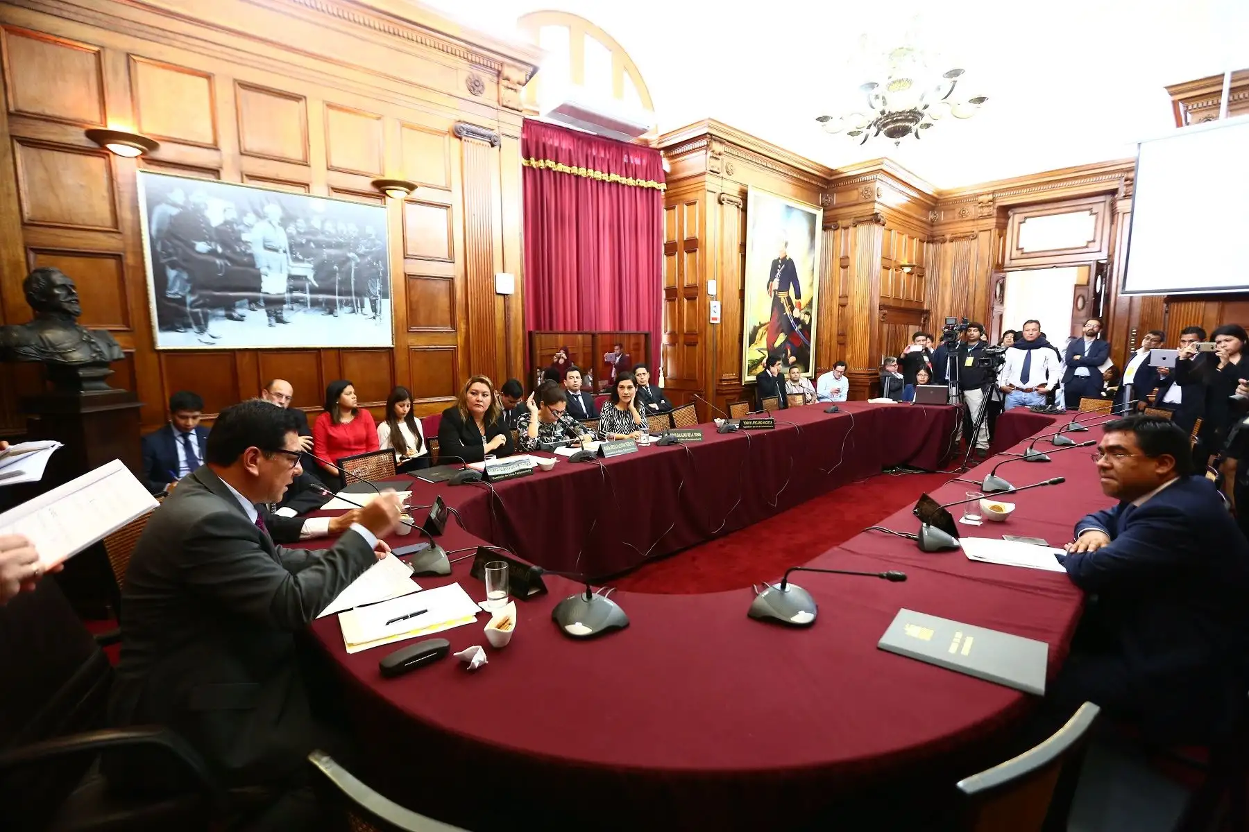 Sesión de la Comisión de Ética. Foto: Difusión.