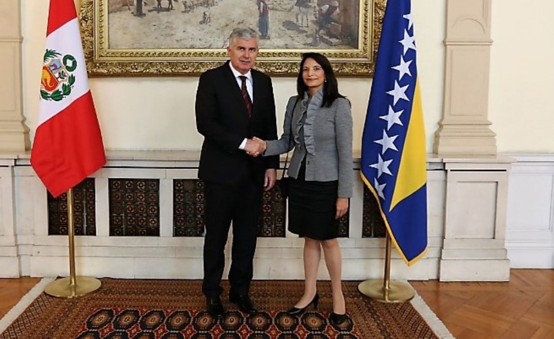 Peru Ambassador presents credentials in Bosnia and Herzegovina