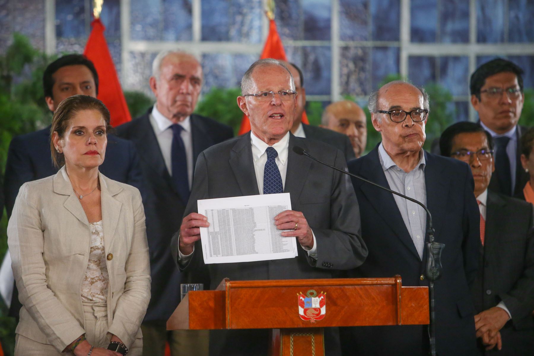 Mensaje a la Nación del presidente Pedro Pablo Kuczynski en Palacio de gobierno. Foto: ANDINA/Prensa Presidencia