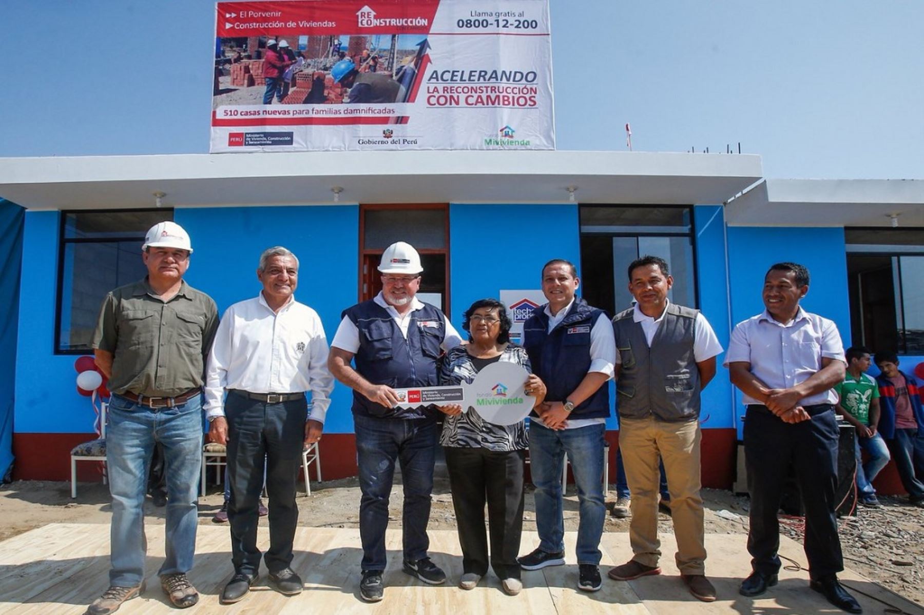 Ministerio de Vivienda entrega primeras casas reconstruidas en Trujillo.Foto:  ANDINA/Difusión.