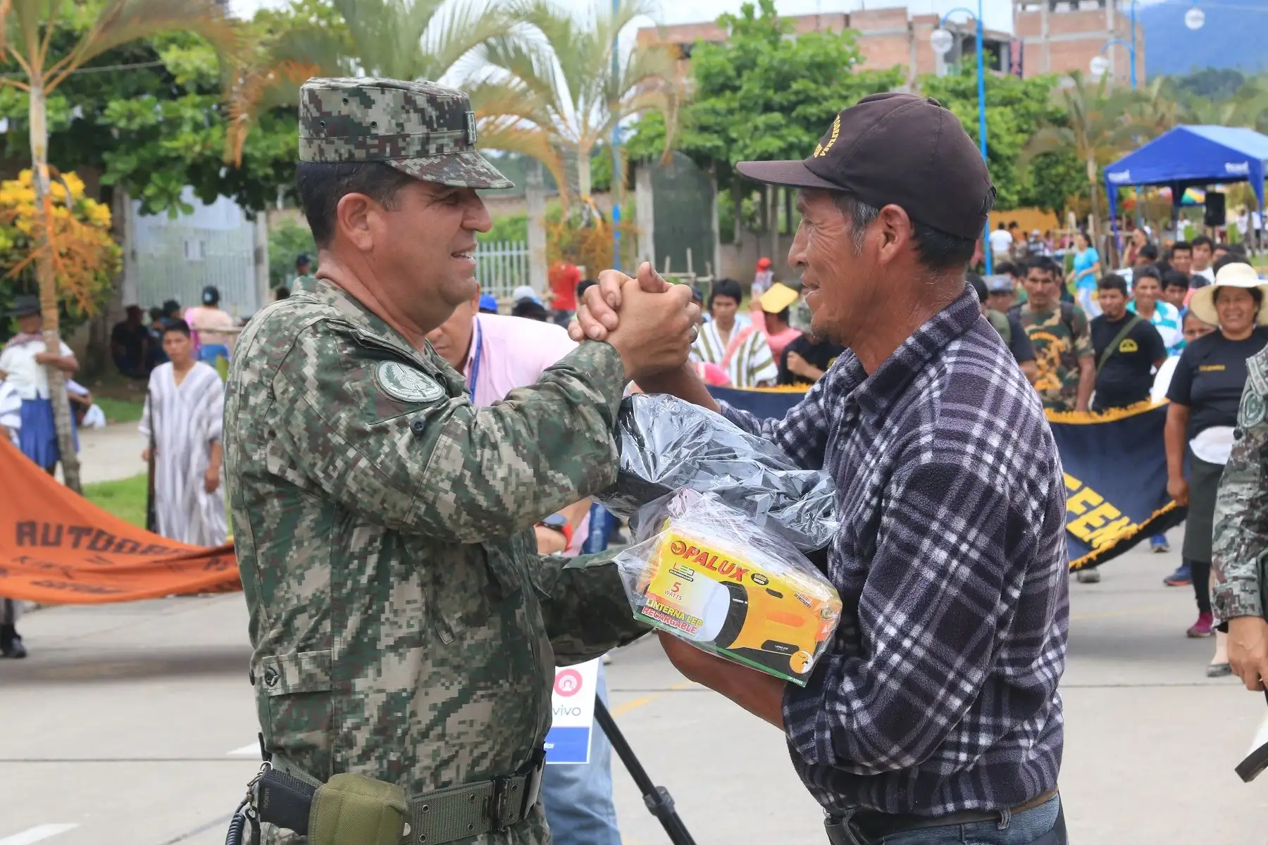 Más de 8,000 atenciones brindan Fuerzas Armadas durante intervención multisectorial en Pichari, en el Vraem. ANDINA/Difusión
