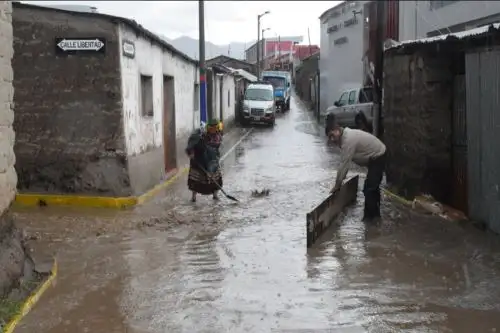 El Senamhi alertó que hoy y mañana lunes se presentarán precipitaciones intensas (granizo, aguanieve y lluvias) en 11 regiones de la Sierra del país. ANDINA/Difusión