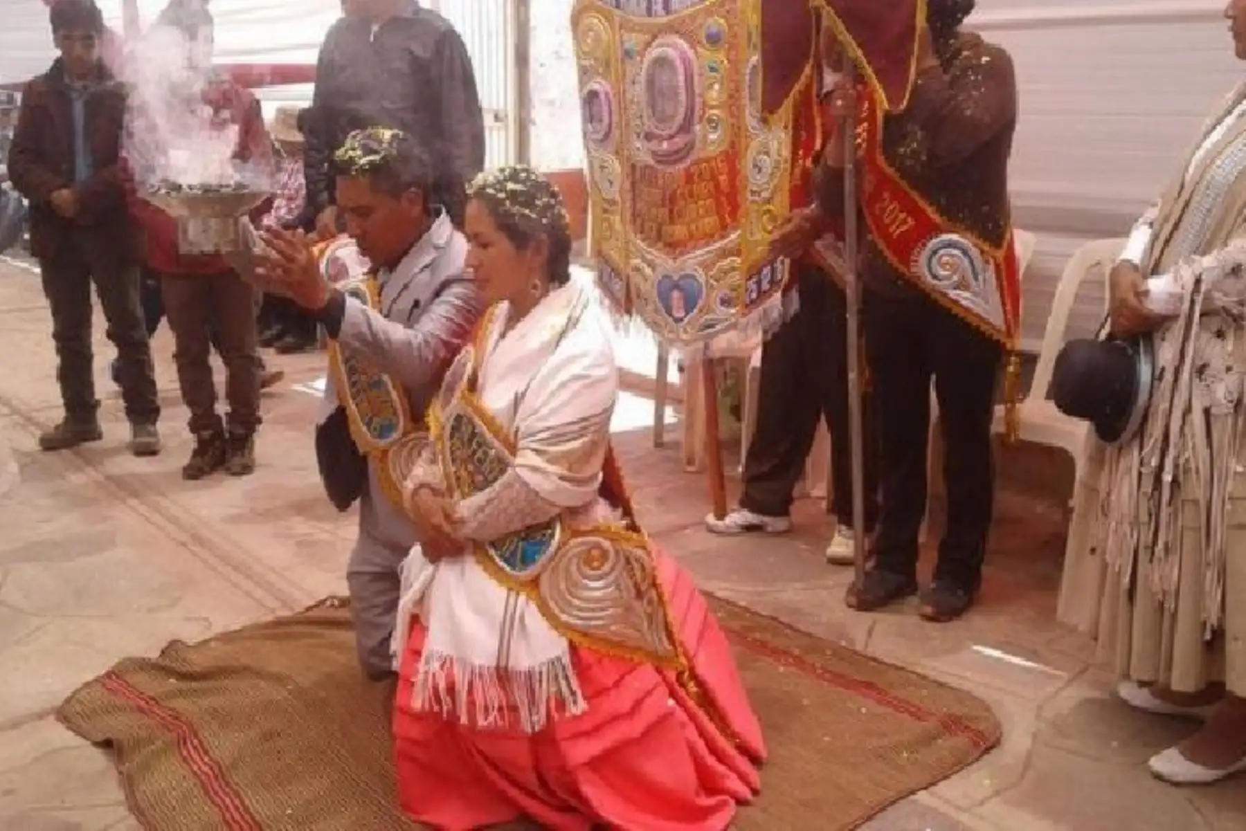 Pobladores de Pucará, en Puno, celebran la fiesta del Niño Jesús en Navidad. Foto: Diario Sin Fronteras