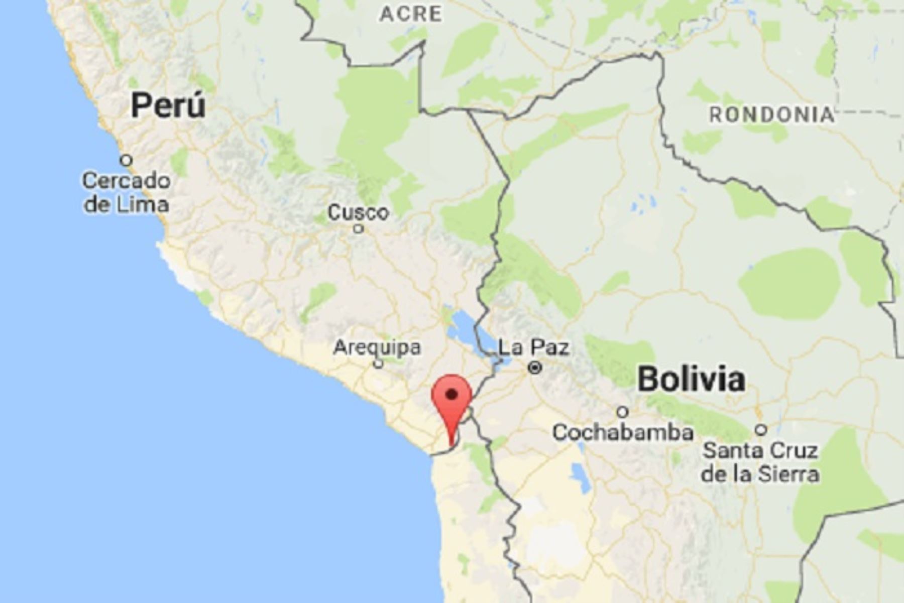 Fuerte sismo de magnitud 4.4 se registró esta tarde en Tacna.