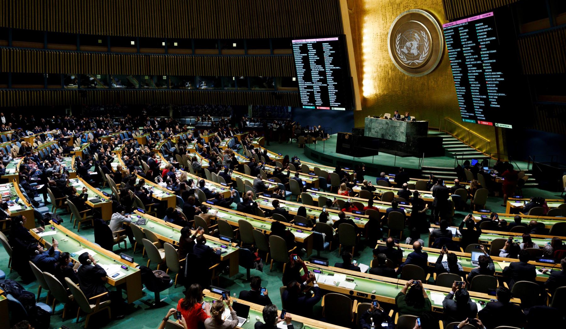 Asamblea General de la ONU exige a EE.UU. dar marcha atrás sobre Jerusalén. Foto: EFE