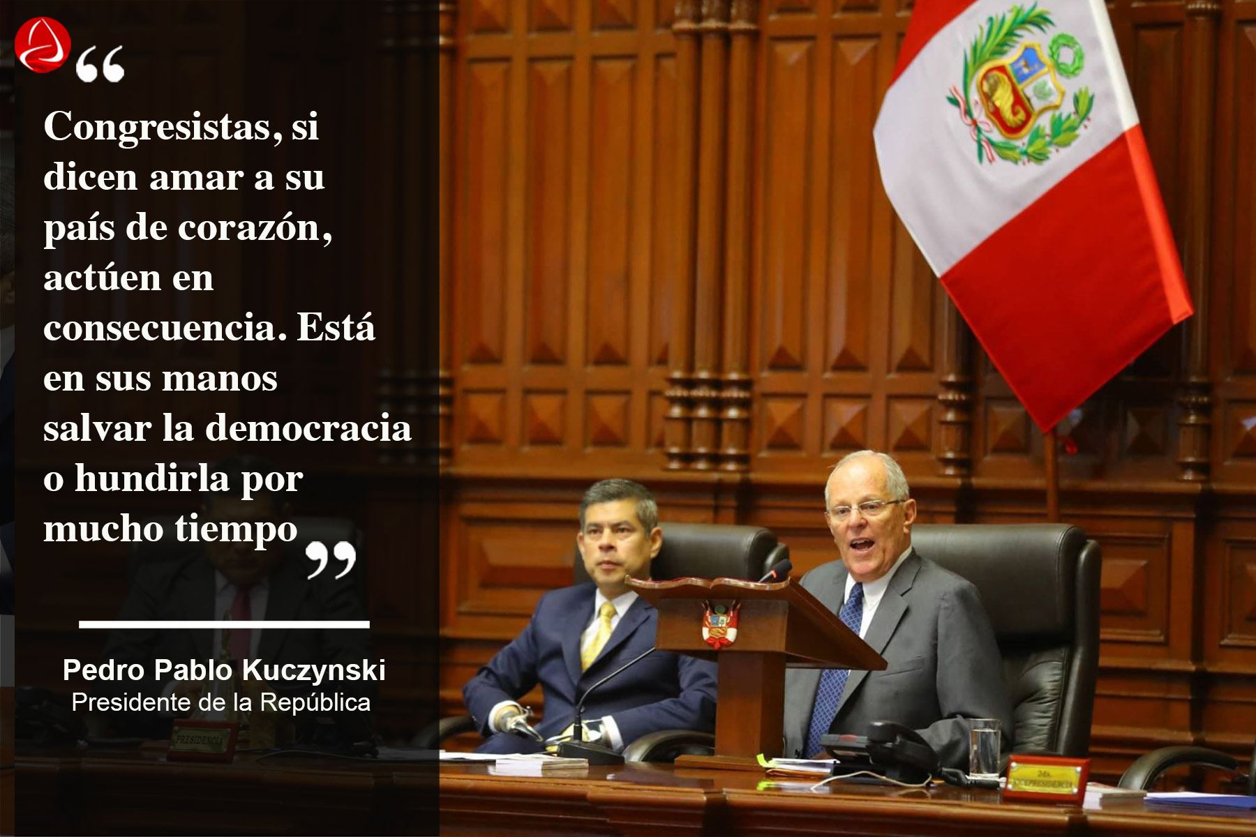 Foto: Frases del presidente Kuczynski .